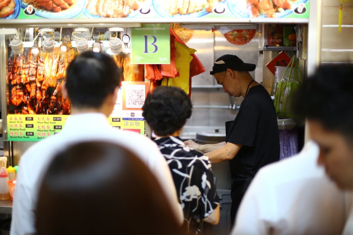 Singapore food stand