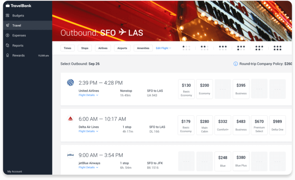 NGS flight bookings display with basic economy