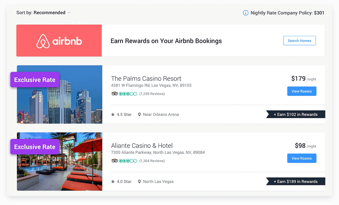 Lodging Rewards with TravelBank