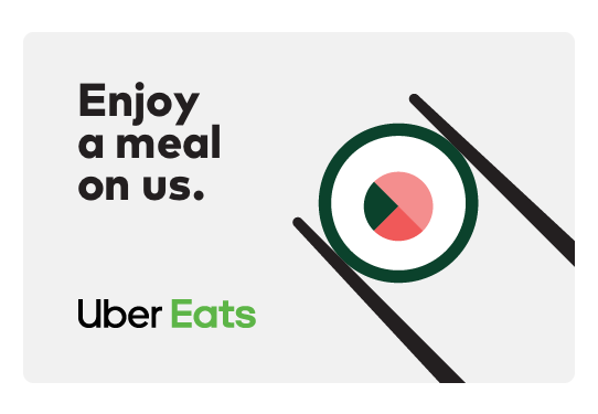 Uber Eats gift card from TravelBank