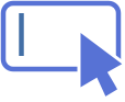 a blue arrow pointing to the left.