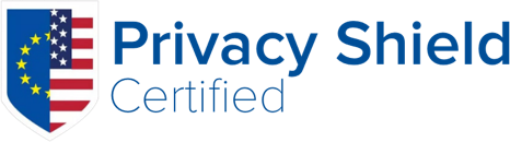 the privacy shield certified logo.