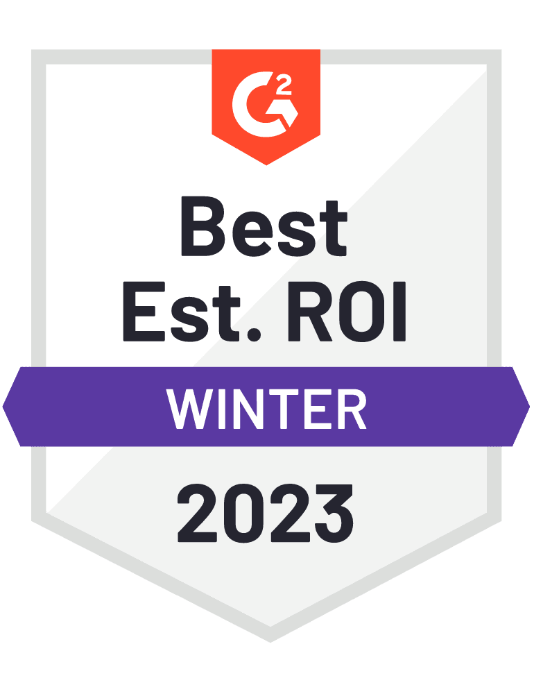 G2 Crowd best ROI - TravelBank ROI is proven