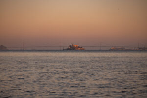 A large body of water.