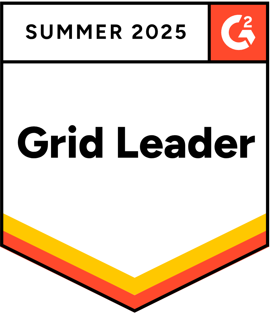 A badge with the text 