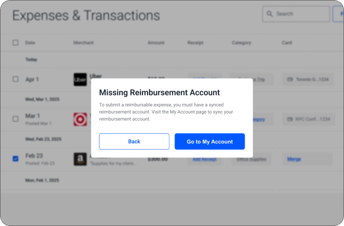 A notification popup stating 